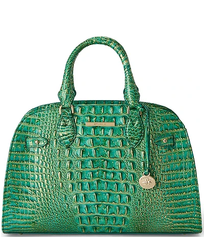 BRAHMIN Melbourne Collection Angelina Jungle Jewel Satchel Bag