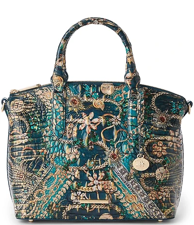 BRAHMIN Melbourne Collection Bejeweled Duxbury Satchel Bag