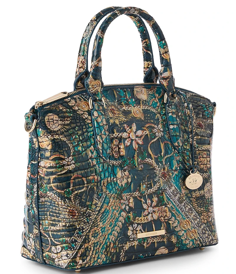 BRAHMIN Melbourne Collection Bejeweled Duxbury Satchel Bag