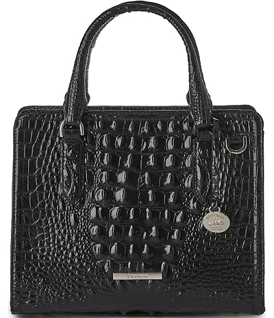 BRAHMIN Melbourne Collection Black Cami Satchel Bag