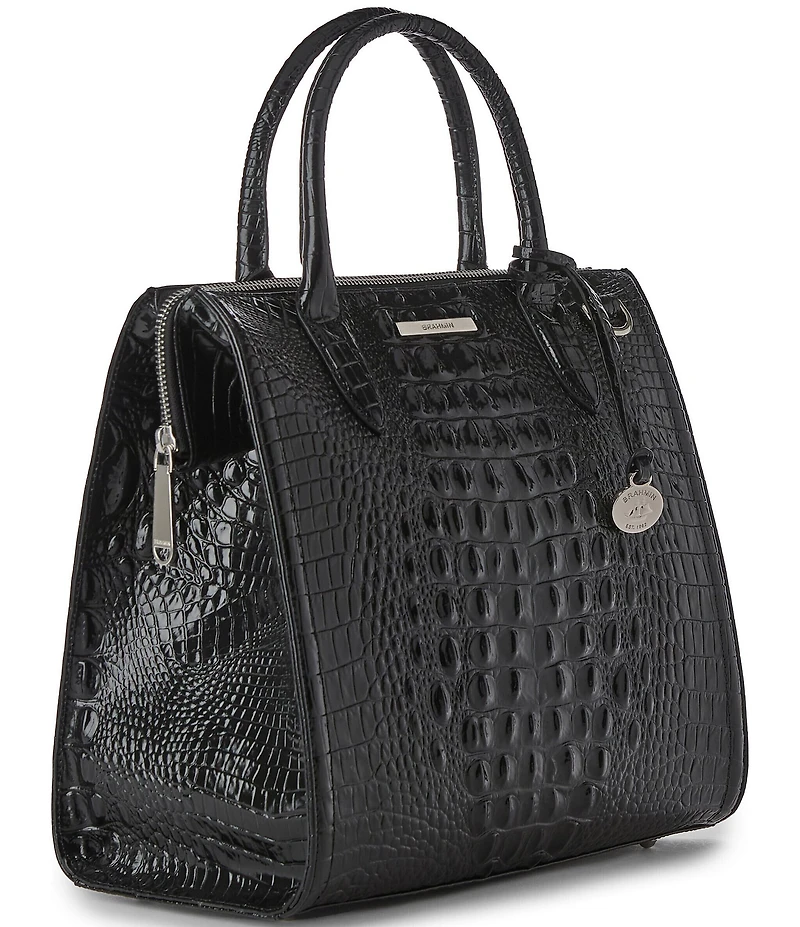 BRAHMIN Melbourne Collection Black Caroline Tote Bag