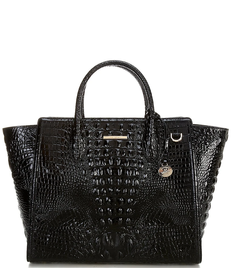BRAHMIN Melbourne Collection Black Megan Tote Bag