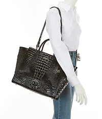 BRAHMIN Melbourne Collection Black Megan Tote Bag