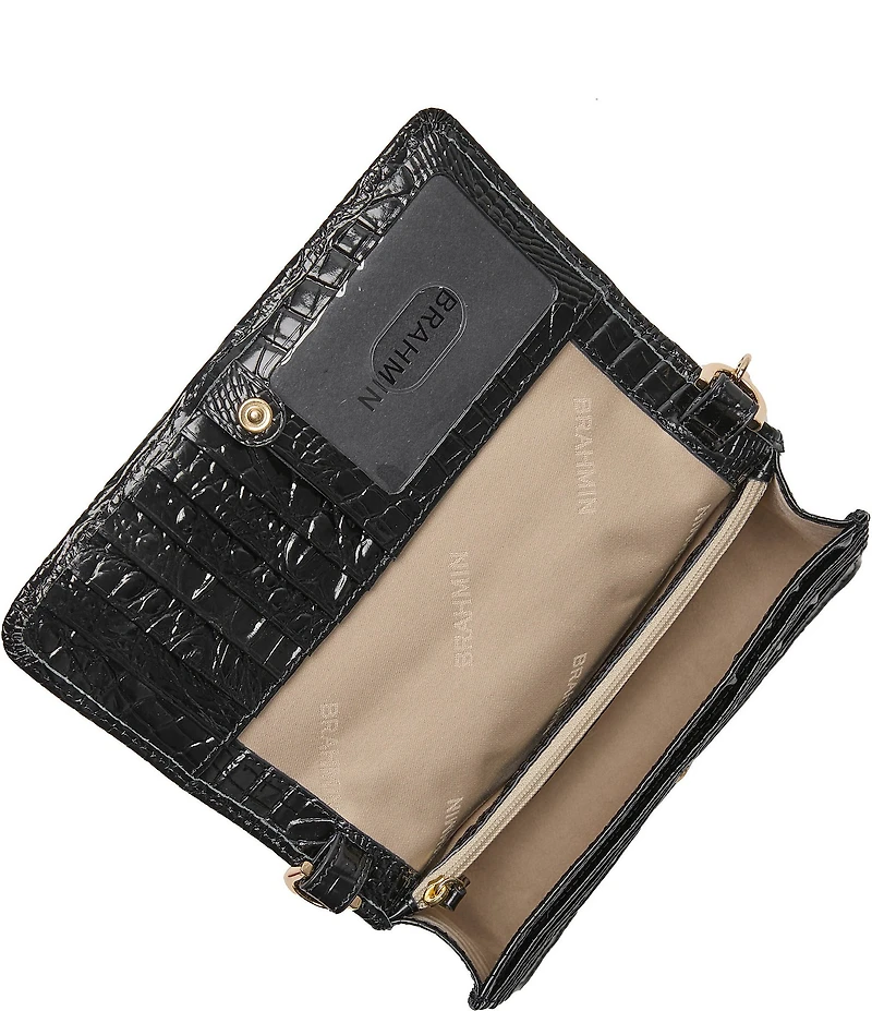 BRAHMIN Melbourne Collection Black Minuette Crossbody Bag