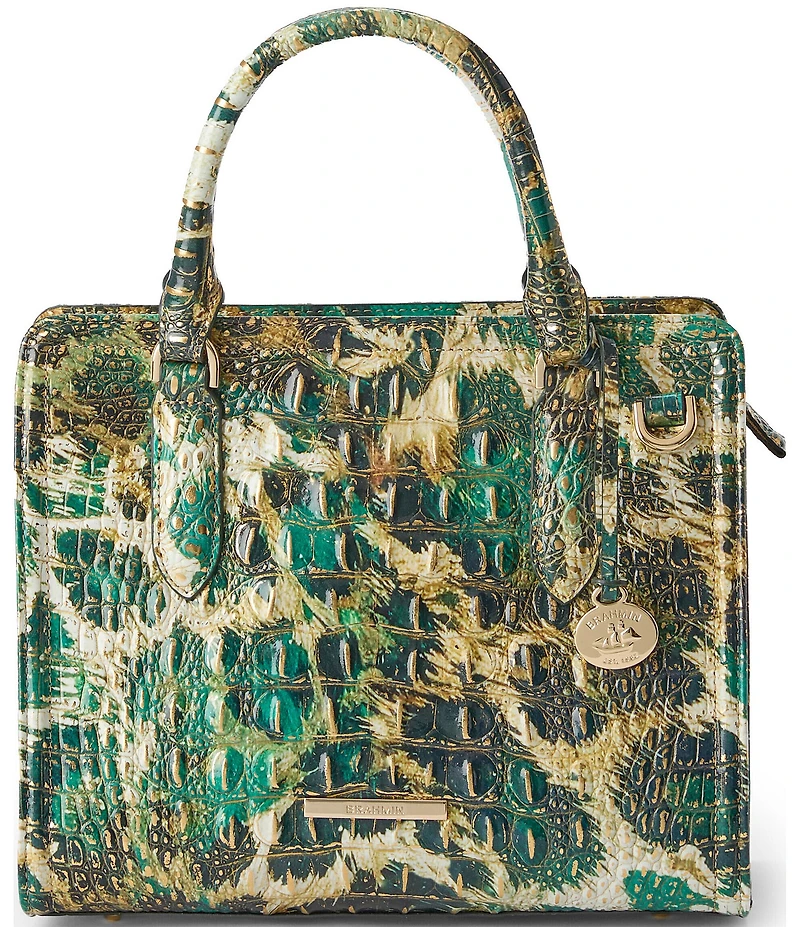 BRAHMIN Melbourne Collection Cami Roaring Animal Print Satchel Bag