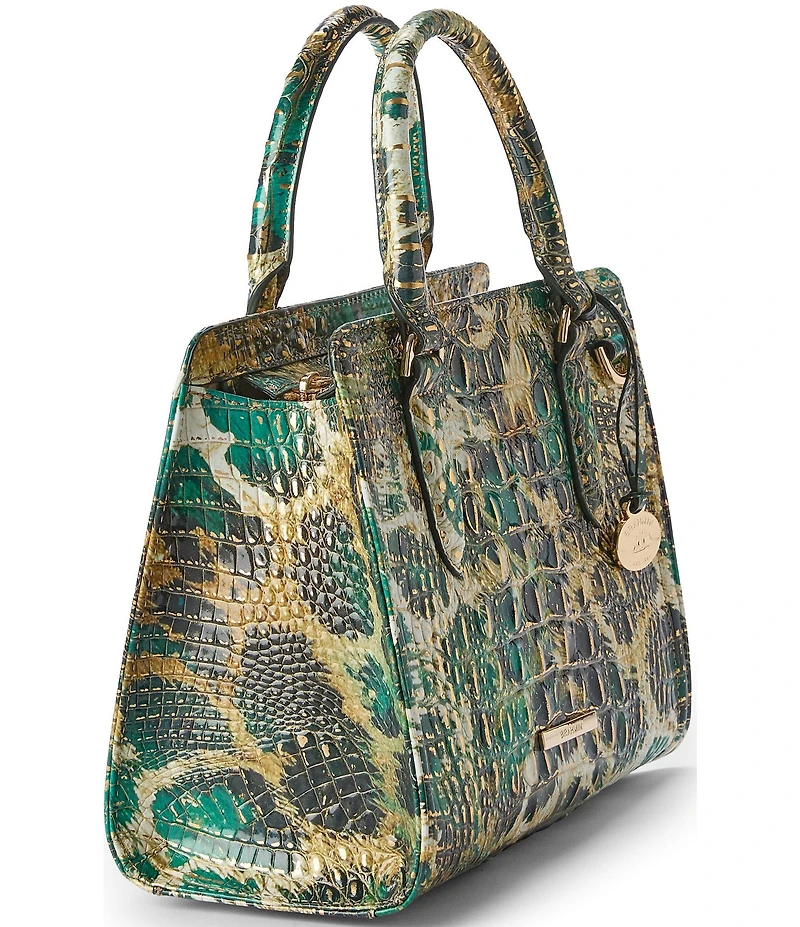 BRAHMIN Melbourne Collection Cami Roaring Animal Print Satchel Bag