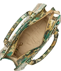 BRAHMIN Melbourne Collection Cami Roaring Animal Print Satchel Bag