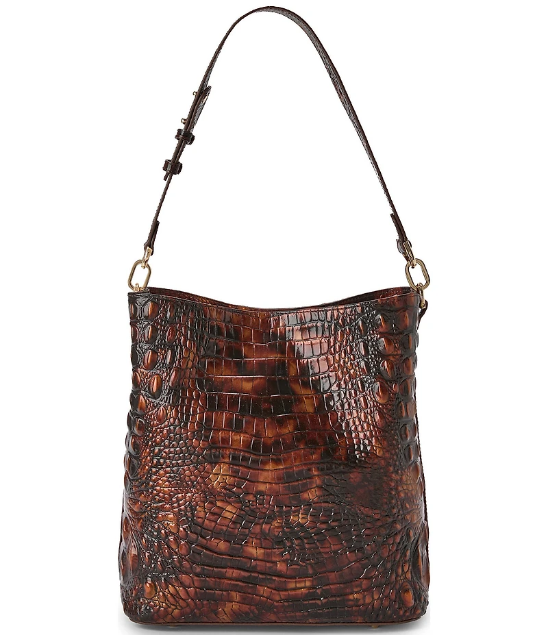 BRAHMIN Melbourne Collection Celina Tortoise Shell Bucket Bag