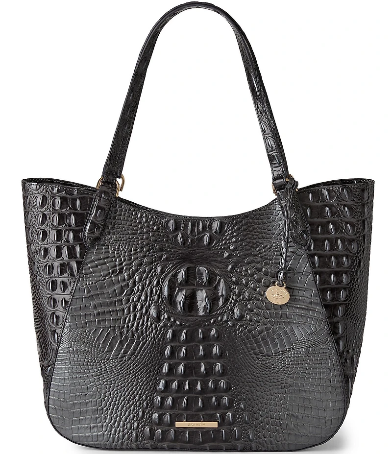 BRAHMIN Melbourne Collection Charcoal Aliza Tote Bag
