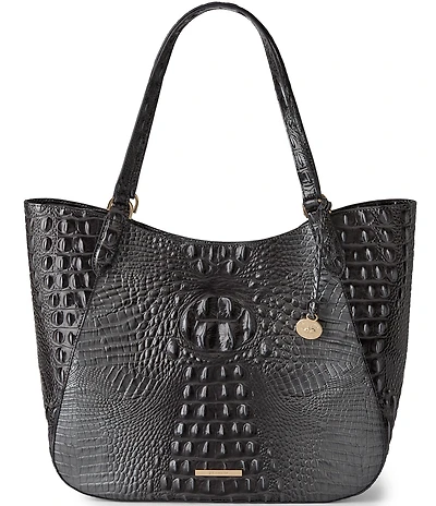 BRAHMIN Melbourne Collection Charcoal Aliza Tote Bag