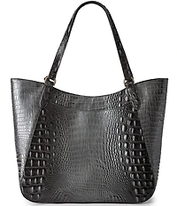BRAHMIN Melbourne Collection Charcoal Aliza Tote Bag