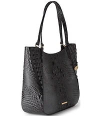 BRAHMIN Melbourne Collection Charcoal Aliza Tote Bag