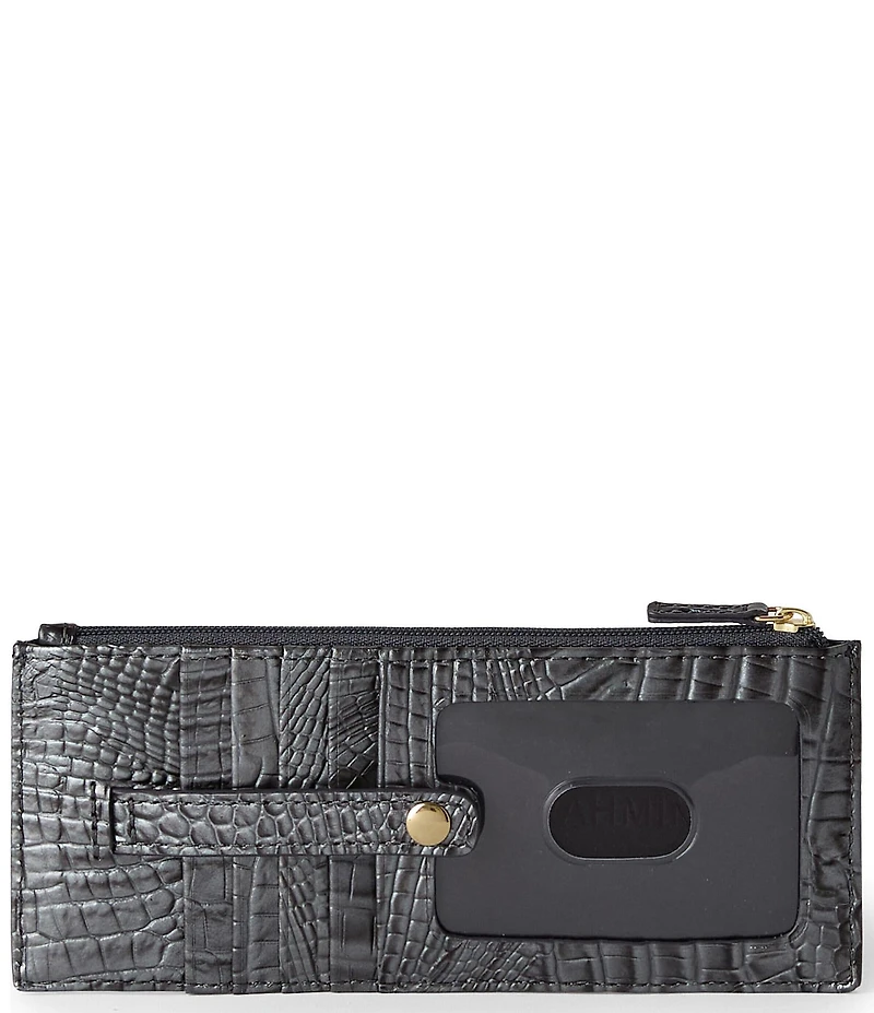 BRAHMIN Melbourne Collection Charcoal Credit Card Wallet