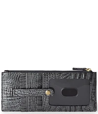 BRAHMIN Melbourne Collection Charcoal Credit Card Wallet
