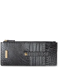 BRAHMIN Melbourne Collection Charcoal Credit Card Wallet