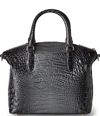 BRAHMIN Melbourne Collection Charcoal Duxbury Satchel Bag