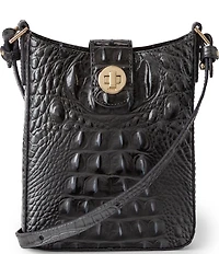 BRAHMIN Melbourne Collection Charcoal Marley Crossbody Bag