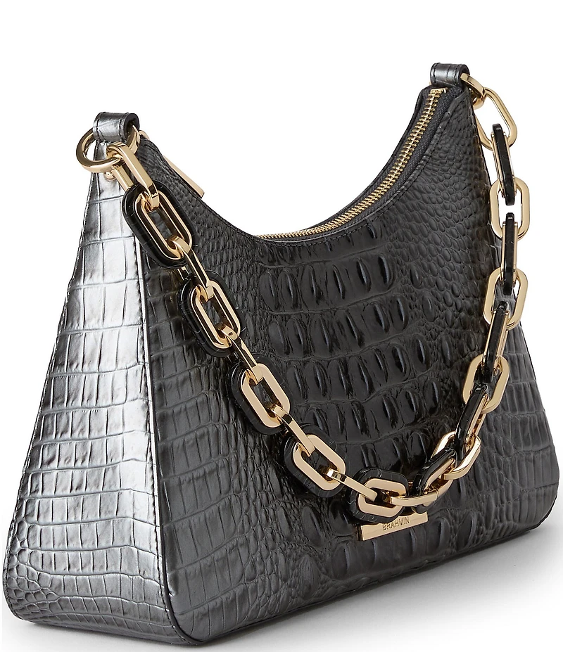 BRAHMIN Melbourne Collection Charcoal Mod Esme Shoulder Bag