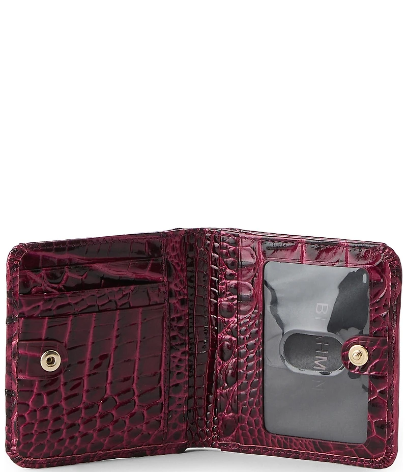 BRAHMIN Melbourne Collection Cherry Lacquer Jane Mini Bifold Wallet