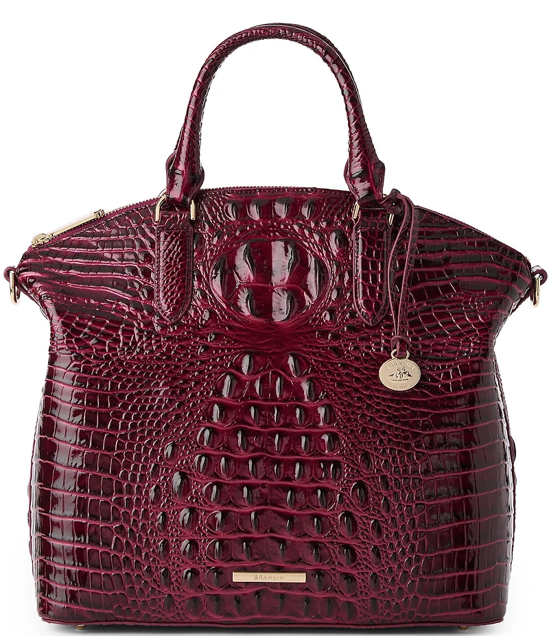 BRAHMIN Melbourne Collection Cherry Lacquer Large Duxbury Satchel Bag
