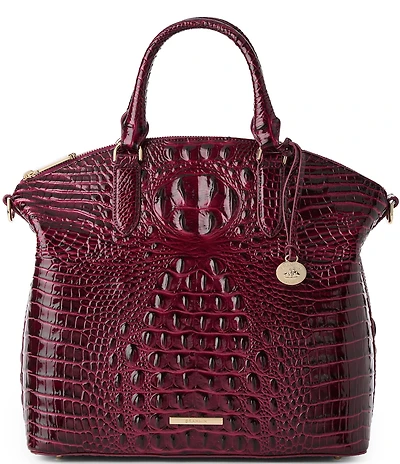 BRAHMIN Melbourne Collection Cherry Lacquer Large Duxbury Satchel Bag