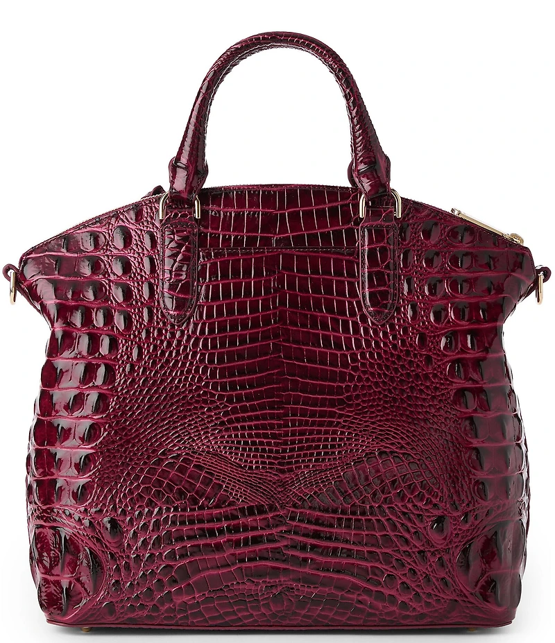 BRAHMIN Melbourne Collection Cherry Lacquer Large Duxbury Satchel Bag