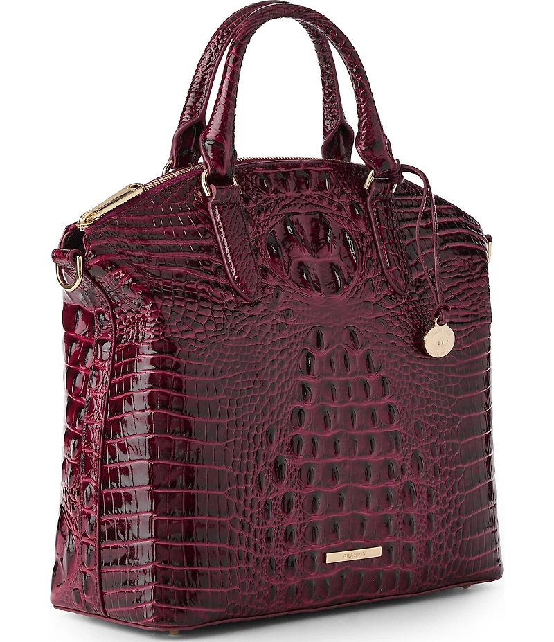 BRAHMIN Melbourne Collection Cherry Lacquer Large Duxbury Satchel Bag