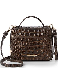 BRAHMIN Melbourne Collection Chocolate Tori Crossbody Bag