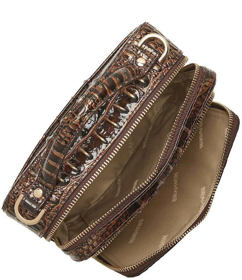 BRAHMIN Melbourne Collection Chocolate Tori Crossbody Bag