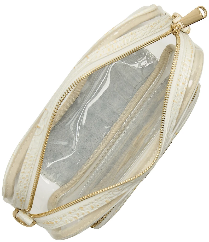 BRAHMIN Melbourne Collection Clear Chantilly Shea Crossbody Bag