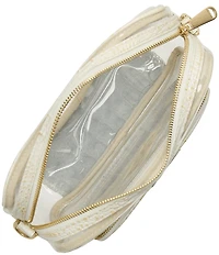 BRAHMIN Melbourne Collection Clear Chantilly Shea Crossbody Bag