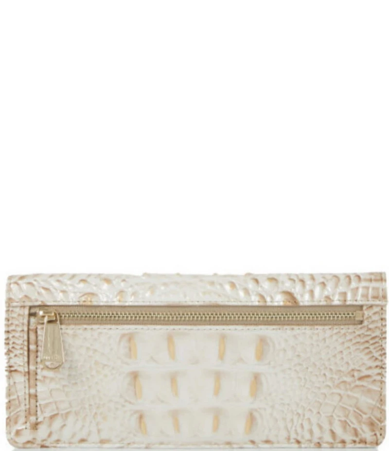 BRAHMIN Melbourne Collection Contour Crocodile-Embossed Ady Wallet