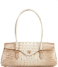 BRAHMIN Melbourne Collection Dayan Contour East-West Satchel Bag