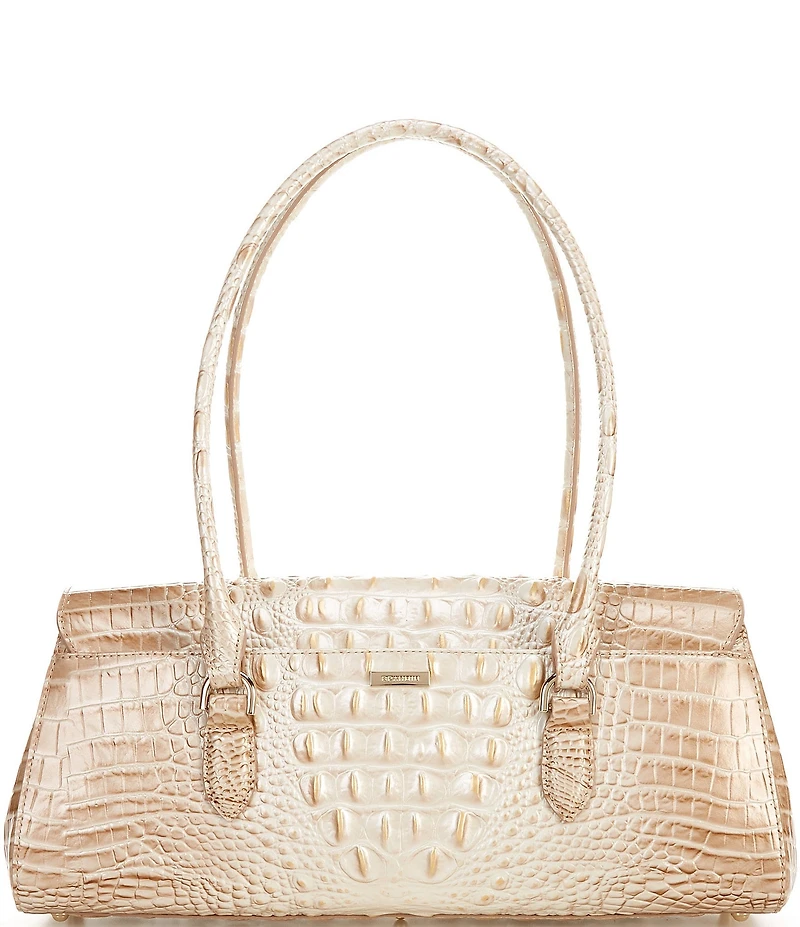 BRAHMIN Melbourne Collection Dayan Contour East-West Satchel Bag