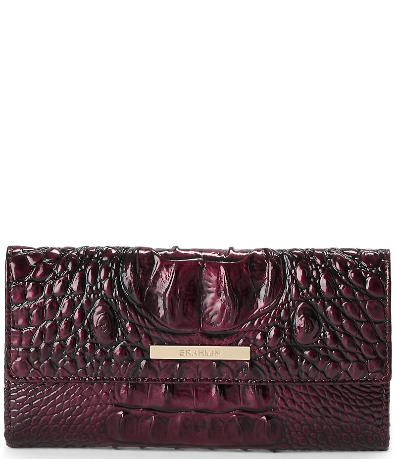 BRAHMIN Melbourne Collection Cordelia Oxblood Wallet