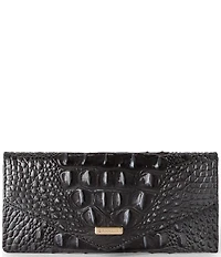 BRAHMIN Melbourne Collection Crocodile-Embossed Veronica Envelope Wallet