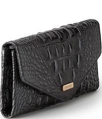 BRAHMIN Melbourne Collection Crocodile-Embossed Veronica Envelope Wallet