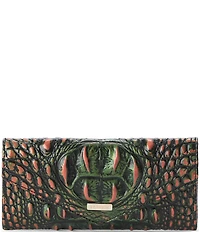 BRAHMIN Melbourne Collection Crocodile-Embossed Veronica Envelope Wallet