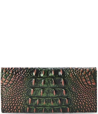 BRAHMIN Melbourne Collection Crocodile-Embossed Veronica Envelope Wallet