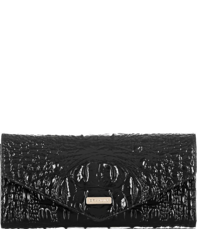 BRAHMIN Melbourne Collection Crocodile-Embossed Veronica Envelope Wallet