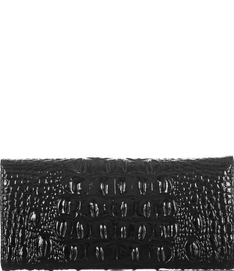 BRAHMIN Melbourne Collection Crocodile-Embossed Veronica Envelope Wallet