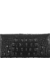 BRAHMIN Melbourne Collection Crocodile-Embossed Veronica Envelope Wallet