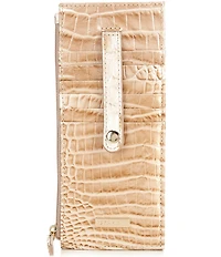 BRAHMIN Melbourne Collection Leather Crocodile-Embossed Wallet