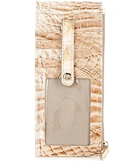 BRAHMIN Melbourne Collection Leather Crocodile-Embossed Wallet