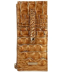 BRAHMIN Melbourne Collection Leather Crocodile-Embossed Wallet