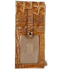 BRAHMIN Melbourne Collection Leather Crocodile-Embossed Wallet