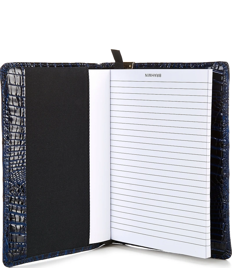 BRAHMIN Melbourne Collection Crocodile Embossed Leather Journal