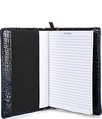 BRAHMIN Melbourne Collection Crocodile Embossed Leather Journal