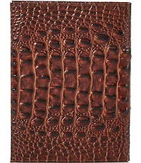 BRAHMIN Melbourne Collection Crocodile Embossed Leather Journal