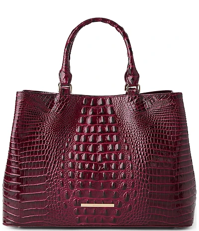 BRAHMIN Melbourne Collection Denise Magnetic Snap Satchel Bag
